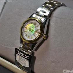 SEIKO 5 4S26-05X1 زنانه ساخت ژاپن سیکو 5 زنانه با موتور قدرتمند اپسون ژاپن ** درب استیل ** با تقویم روزشمار و ایام هفته لاتین و فارسی