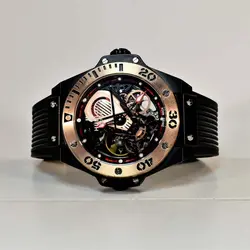 HUBLOT GENEVE COLLECTION 599988 اتومات ژاپن هابلوت اتومات ژاپن * شیشه کریستال * صفحه رنگی