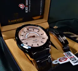 KADEMAN 685G جدید کلاسیک کادمن موتور ژاپن * 2 تقویم روز شمار و ایام هفته بسیار خوش طرح * ضدآب 3atm درحدآب باران توضیحات..