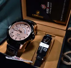 KADEMAN 685G جدید کلاسیک کادمن موتور ژاپن * 2 تقویم روز شمار و ایام هفته بسیار خوش طرح * ضدآب 3atm درحدآب باران توضیحات..