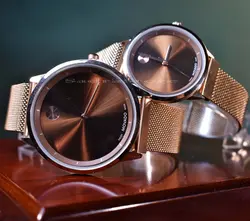 MOVADO WATCH NO:6933 ساخت ژاپن ست زنانه مردانه موادو جدید * موتور اورجینال ژاپن * ضد آب 3ATM بندو قاب فول استیل کیفیت ++A