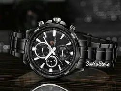 NAVIFORCE NF9089 موتور اورجینال ژاپن کلا فلزی 3 موتور اصل * فول تایم ضدآب 3ATM استیل