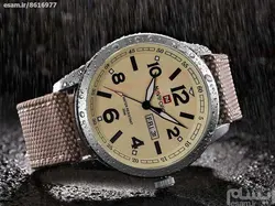 NAVIFORCE NF9101M موتور اورجینال ژاپن جدید ناوی فورس کلاسیک اورجینال * ضدآب 3atm درحدآب باران شیشه ضدخش * دوتقویمه روز شمار وایام هفته