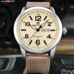 NAVIFORCE NF9101M موتور اورجینال ژاپن جدید ناوی فورس کلاسیک اورجینال * ضدآب 3atm درحدآب باران شیشه ضدخش * دوتقویمه روز شمار وایام هفته