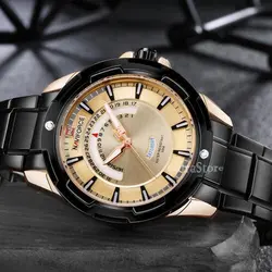 NAVIFORCE NF9121 جدید فوق العاده جذاب ناوی فورس کلاسیک 2 تقویم اورجینال * ضدآب 3ATM وشیشه ضدخش * تقویم روزشمار بهمراه ایام هفته *