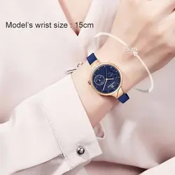 NAVIFORCE NF5001M جدید با بند فلزی ناوی فورس زنانه 2 موتوره * موتور پایین تاریخ روز شمار * رنگ بینظیر سرمه ای * توضیحات..