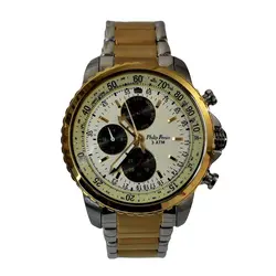 Philip Persio Watch فیلیپ پرسیو جدید ساخت ژاپن 3 موتوره فولتایم موتورژاپن  ** ضدآب ، آل استیل سه رنگ بسیار جذاب