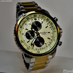 Philip Persio Watch فیلیپ پرسیو جدید ساخت ژاپن 3 موتوره فولتایم موتورژاپن  ** ضدآب ، آل استیل سه رنگ بسیار جذاب