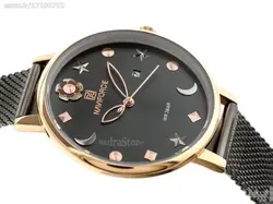 شاهکارجدید NAVIFORCE NF5009M جدید موتور ژاپن حصیری ناوی فورس زنانه * واقعا کیفیت استثنایی بهمراه تاریخ روز شمار * رنگ نوک مدادی با نشانگرهای براق ...