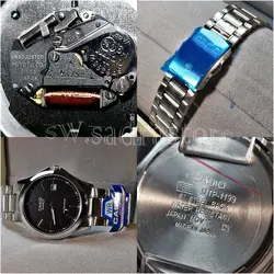 CASIO WATCH MTP1199 اورجینال ساخت ژاپن کاسیو با موتور قدرتمند میوتا ژاپن ** نقره ای با صفحه مشکی ** درب استیل ** دارای تاریخ روز شمار