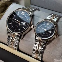 CITIZEN ECO-DRIVE 8059G ساخت ژاپن ست سیتیزن اکودرایو ** فول استیل ** دورنگ ** دو تقویم ** آنتی مغناطیس ** شیشه سافایر