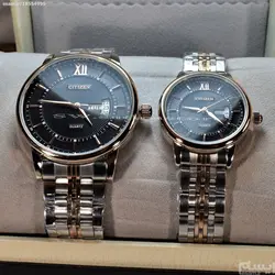 CITIZEN ECO-DRIVE 8059G ساخت ژاپن ست سیتیزن اکودرایو ** فول استیل ** دورنگ ** دو تقویم ** آنتی مغناطیس ** شیشه سافایر