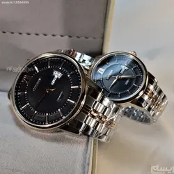 CITIZEN ECO-DRIVE 8059G ساخت ژاپن ست سیتیزن اکودرایو ** فول استیل ** دورنگ ** دو تقویم ** آنتی مغناطیس ** شیشه سافایر