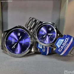 CASIO WATCH MTP1199 اورجینال ساخت ژاپن ست زنانه مردانه کاسیو با موتور قدرتمند میوتا ژاپن ** رنگ بسیار جذاب سرمه ای ** دارای تاریخ روز شمار
