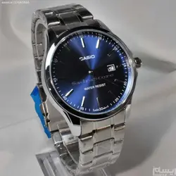 CASIO WATCH MTP-1183A ساخت ژاپن کاسیو با موتور قدرتمند میوتا ژاپن ** صفحه سرمه ای ** درب استیل ** باتقویم روزشمار بسیار خوشرنگ