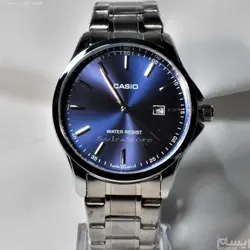 CASIO WATCH MTP-1183A ساخت ژاپن کاسیو با موتور قدرتمند میوتا ژاپن ** صفحه سرمه ای ** درب استیل ** باتقویم روزشمار بسیار خوشرنگ