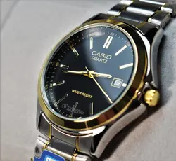 CASIO WATCH MTP1199 اورجینال ساخت ژاپن کاسیو با موتور قدرتمند میوتا ژاپن ** 2 رنگ با صفحه مشکی ** درب استیل ** دارای تاریخ روز شمار