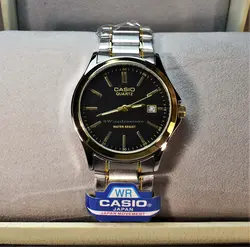 CASIO WATCH MTP1199 اورجینال ساخت ژاپن کاسیو با موتور قدرتمند میوتا ژاپن ** 2 رنگ با صفحه مشکی ** درب استیل ** دارای تاریخ روز شمار