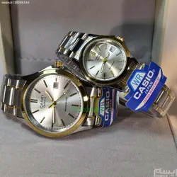 CASIO WATCH MTP1199 اورجینال ساخت ژاپن ست زنانه مردانه کاسیو با موتور قدرتمند میوتا ژاپن ** درب استیل ** دارای تاریخ روز شمار