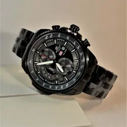 CASIO Edifice EF-558 ژاپن ادیفایس 4 موتوره کرنوگراف دو تقویم *** فول استیل *** موتور بسیار قدرتمند ژاپن *** کیفیت +AAA