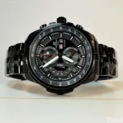 CASIO Edifice EF-558 ژاپن ادیفایس 4 موتوره کرنوگراف دو تقویم *** فول استیل *** موتور بسیار قدرتمند ژاپن *** کیفیت +AAA