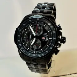 CASIO Edifice EF-558 ژاپن ادیفایس 4 موتوره کرنوگراف دو تقویم *** فول استیل *** موتور بسیار قدرتمند ژاپن *** کیفیت +AAA