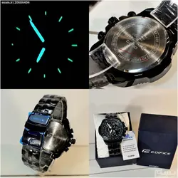 CASIO Edifice EF-558 ژاپن ادیفایس 4 موتوره کرنوگراف دو تقویم *** فول استیل *** موتور بسیار قدرتمند ژاپن *** کیفیت +AAA