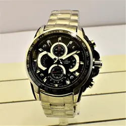 CASIO Edifice 5183 EF-560 ژاپن ادیفایس 5 موتوره کرنوگراف با تقویم روزشمار *** فول استیل *** موتور قدرتمند ژاپن *** کیفیت +AAA