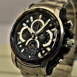CASIO Edifice 5183 EF-560 ژاپن ادیفایس 5 موتوره کرنوگراف با تقویم روزشمار *** فول استیل *** موتور قدرتمند ژاپن *** کیفیت +AAA