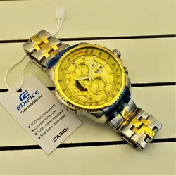 CASIO Edifice EF-558 ژاپن ادیفایس 4 موتوره کرنوگراف دو تقویم *** فول استیل *** موتور بسیار قدرتمند ژاپن *** کیفیت +AAA