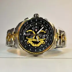 CASIO Edifice EF-558 ژاپن ادیفایس 4 موتوره کرنوگراف دو تقویم *** فول استیل *** موتور بسیار قدرتمند ژاپن *** کیفیت +AAA