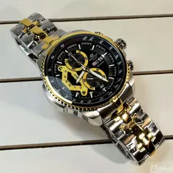 CASIO Edifice EF-558 ژاپن ادیفایس 4 موتوره کرنوگراف دو تقویم *** فول استیل *** موتور بسیار قدرتمند ژاپن *** کیفیت +AAA