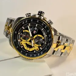 CASIO Edifice EF-558 ژاپن ادیفایس 4 موتوره کرنوگراف دو تقویم *** فول استیل *** موتور بسیار قدرتمند ژاپن *** کیفیت +AAA