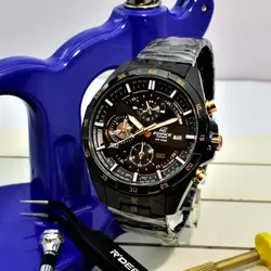 CASIO Edifice EFR-556 ژاپن ادیفایس 4 موتوره کرنوگراف با تقویم روزشمار *** فول استیل *** موتور قدرتمند ژاپن *** کیفیت +AAA