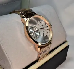 RADO DIAMASTER 6093 هر دو موتور ژاپن رادو 2 موتوره بغل ثانیه بهمراه تاریخ روزشمار ** قاب و بند مسی ** درب استیل ** ساده بسیار جذاب