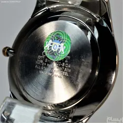 ORIENT WATCH SHM2-CO-BCA ساخت ژاپن اورینت ژاپن ** صفحه سفید صدفی فرز شده ،، بند دورنگ بهمراه تقویم روز شمار ** فول استیل