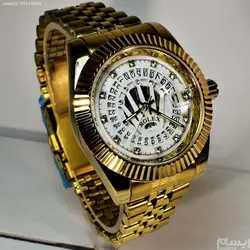 ROLEX OYSTER DEEPSEA16233 رولکس اویستر * کلا طلایی با صفحه نگین دار سفید ** تقویم ذره بینی شیشه کریستال