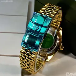 ROLEX OYSTER DEEPSEA16233 رولکس اویستر * کلا طلایی با صفحه نگین دار سفید ** تقویم ذره بینی شیشه کریستال
