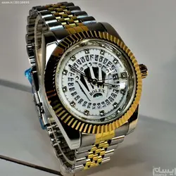 ROLEX OYSTER DEEPSEA16233 رولکس اویستر * دورنگ با صفحه نگین دار سفید ** تقویم ذره بینی شیشه کریستال