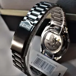SEIKO5 SNXS77J1 - 7S26C اتوماتیک خلبانی اورجینال سیکو 5 اتومات اورجینال ژاپن موتور سیکو 21 سنگ اصل ** فول استیل ** 2 تقویم صفحه سرمه ای