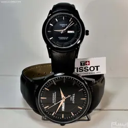 TISSOT 1853 TO114&amp;2061 موتورژاپن ست زنانه مردانه تیسوت 2 تقویم ** شیشه سافایرکریستال قاب فول استیل بسیارزیبا و سنگین *