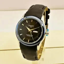 TISSOT 1853 TO1114L موتورژاپن تیسوت زنانه 2 تقویم ** شیشه سافایرکریستال قاب فول استیل بسیارزیبا و سنگین *