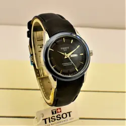TISSOT 1853 TO1114L موتورژاپن تیسوت زنانه 2 تقویم ** شیشه سافایرکریستال قاب فول استیل بسیارزیبا و سنگین *