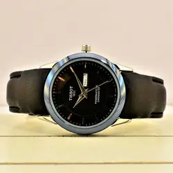 TISSOT 1853 TO1114L موتورژاپن تیسوت زنانه 2 تقویم ** شیشه سافایرکریستال قاب فول استیل بسیارزیبا و سنگین *