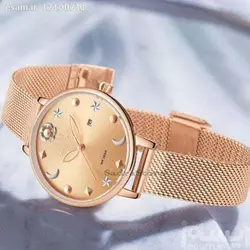 شاهکارجدید NAVIFORCE NF5009M جدید موتور ژاپن حصیری ناوی فورس زنانه * واقعا کیفیت استثنایی بهمراه تاریخ روز شمار * رنگ رزگلد با نشانگرهای براق ...