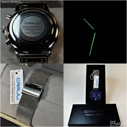 CRRJU WATCH 2261 جدید کلاسیک 4 موتوره کرنوگراف ،، ساعتی بسیار شیک و مجلسی ،، رنگ ثابت ،، ضدآب 3ATM