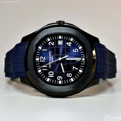 PATEK PHILIPPE اتوماتیک گوکی ژاپن پتک فیلیپ اتوماتیک کوکی موتور با کیفیت ** سرمه ای ** درب موتور قلب باز شیشه ای