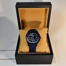 PATEK PHILIPPE اتوماتیک گوکی ژاپن پتک فیلیپ اتوماتیک کوکی موتور با کیفیت ** سرمه ای ** درب موتور قلب باز شیشه ای