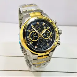 CASIO Edifice 5168 EF-554 ژاپن ادیفایس 5 موتوره کرنوگراف با تقویم روزشمار *** فول استیل *** موتور قدرتمند ژاپن *** کیفیت +AAA