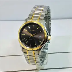 CASIO WATCH MTP1199 ساخت ژاپن کاسیو با موتور قدرتمند میوتا ژاپن ** 2 رنگ با صفحه مشکی ** درب استیل ** دارای تاریخ روز شمار